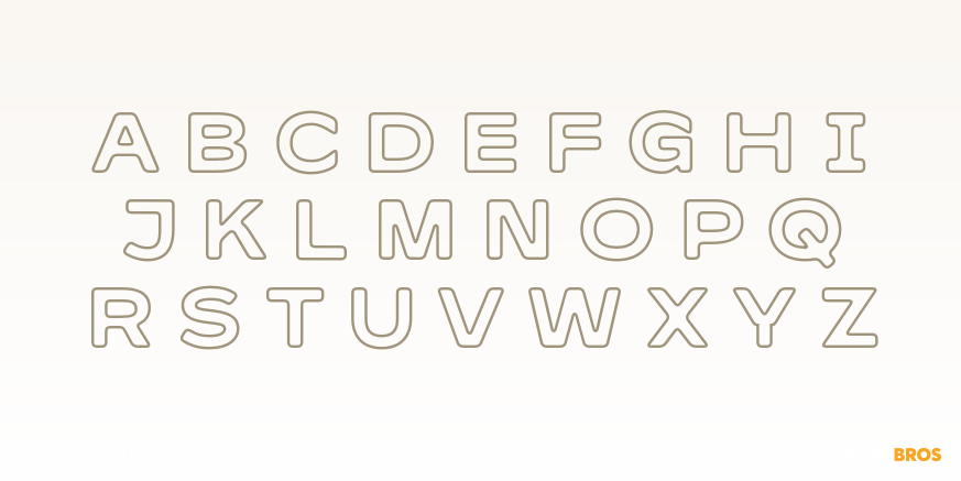 Quisans Outline Font Poster #2