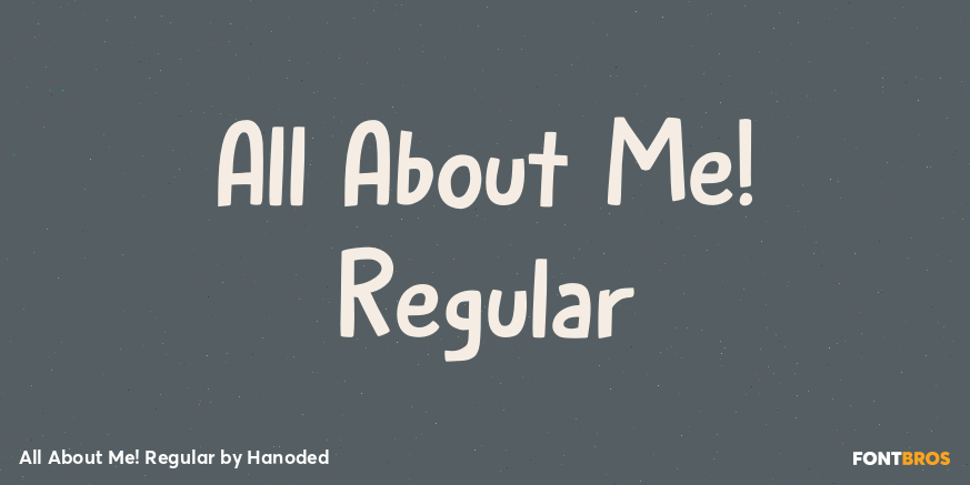 All About Me! Regular Poster