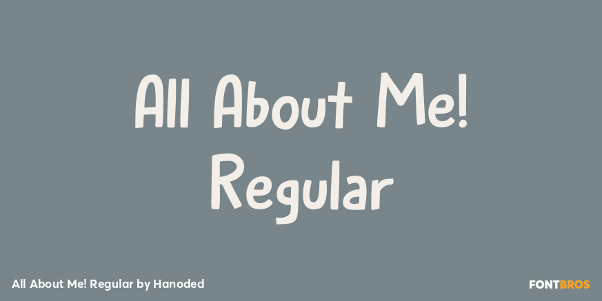 All About Me! Regular Poster