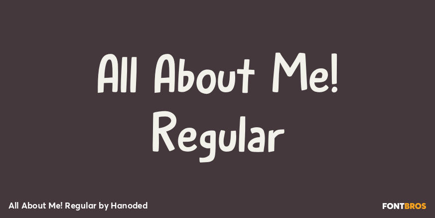 All About Me! Regular Poster