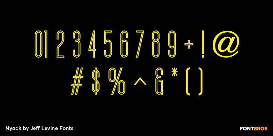 Nyack Font Poster #1