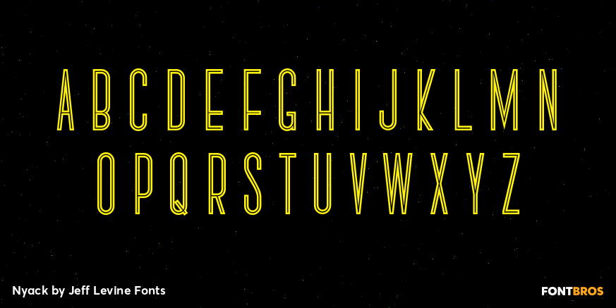 Nyack Font Poster #3