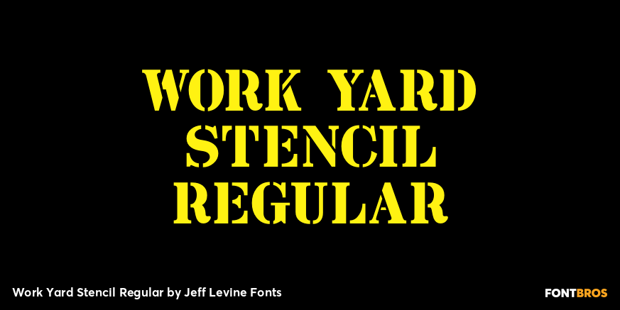 Work Yard Stencil Regular Poster