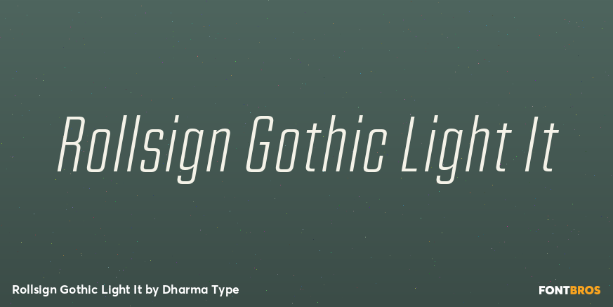 Rollsign Gothic Light It Poster