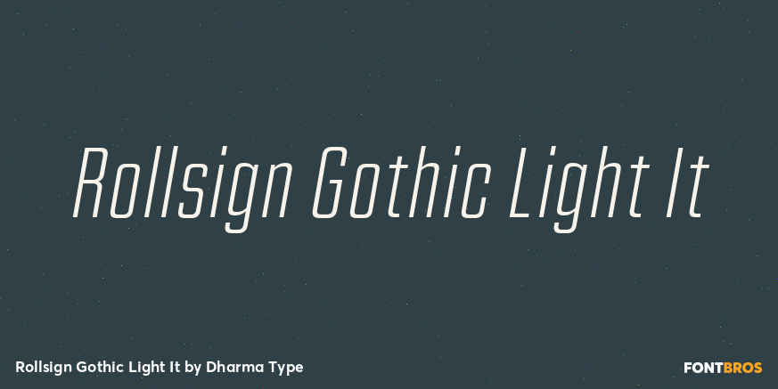 Rollsign Gothic Light It Poster