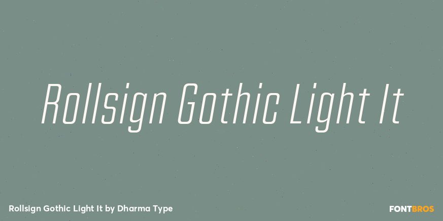 Rollsign Gothic Light It Poster