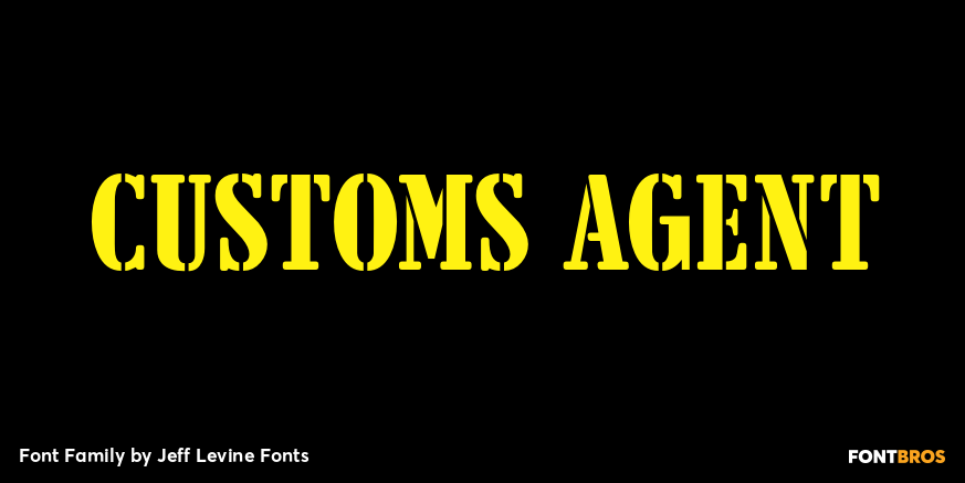 Customs Agent Font Family