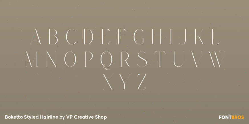 Boketto Styled Hairline Font Poster #2