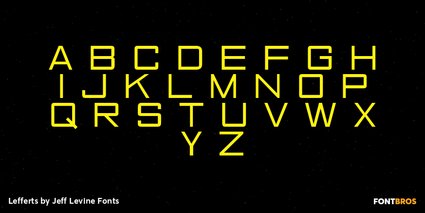 Lefferts Font Poster #2