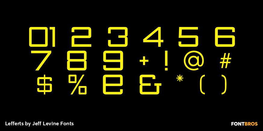 Lefferts Font Poster #4