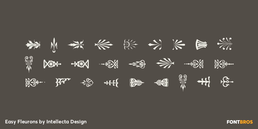 Easy Fleurons Font Poster #2