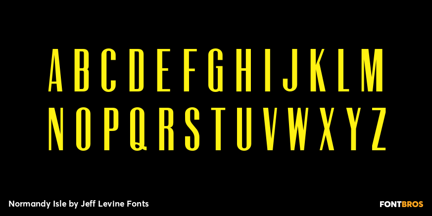 Normandy Isle Font Poster #2