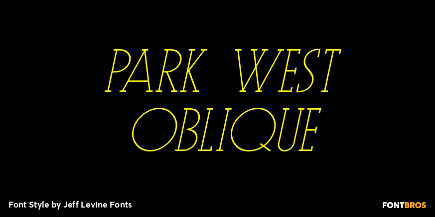 Park West Oblique Poster