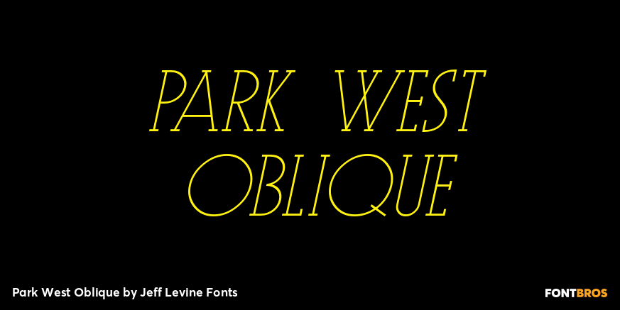 Park West Oblique Poster