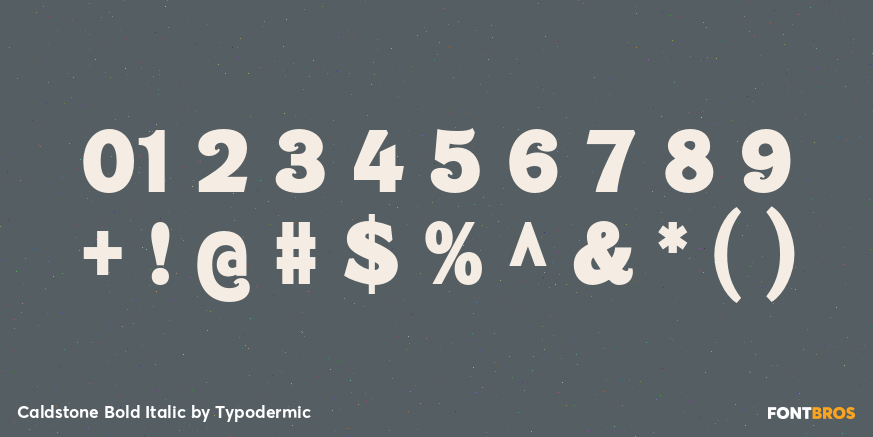 Caldstone Bold Italic Font Poster #4
