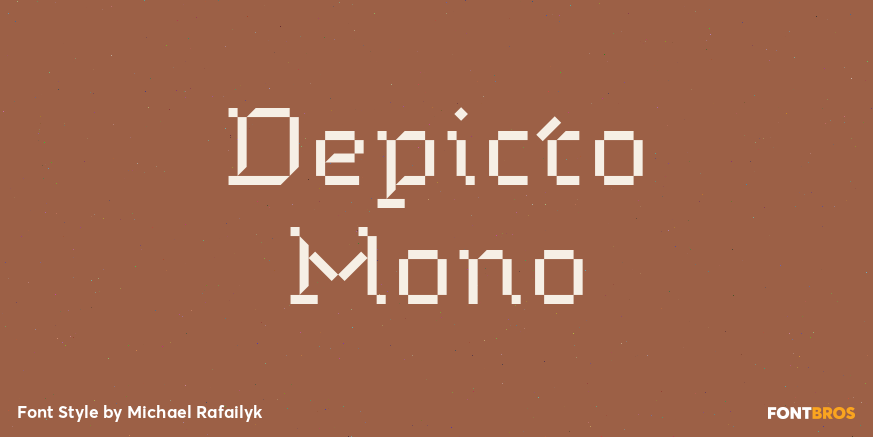 Depicto Mono Font Poster #1