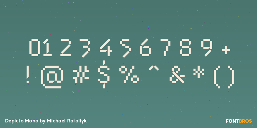 Depicto Mono Font Poster #1