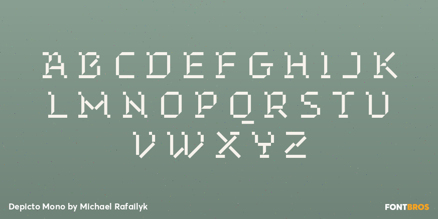 Depicto Mono Font Poster #1