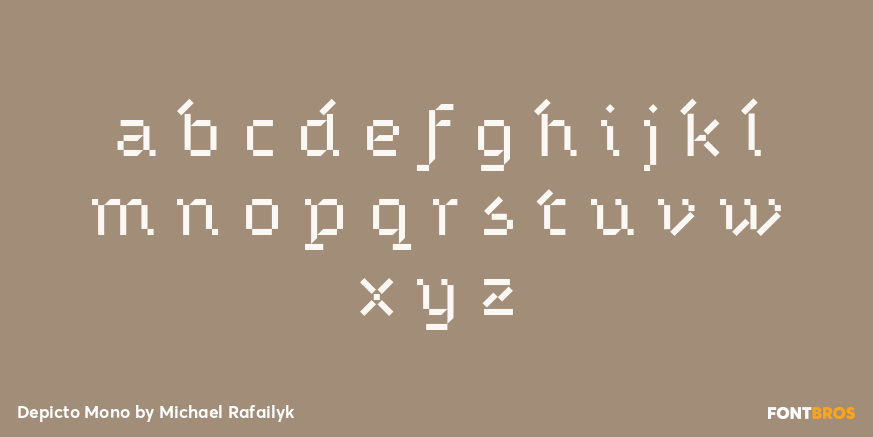 Depicto Mono Font Poster #1
