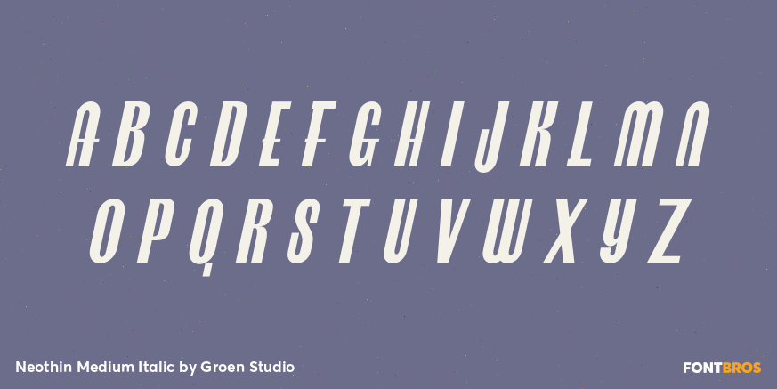 Neothin Medium Italic Font Poster #2