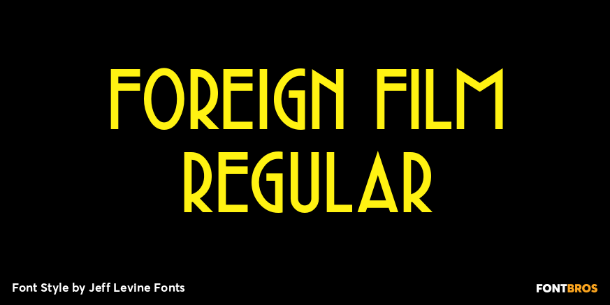 Foreign Film Regular Poster