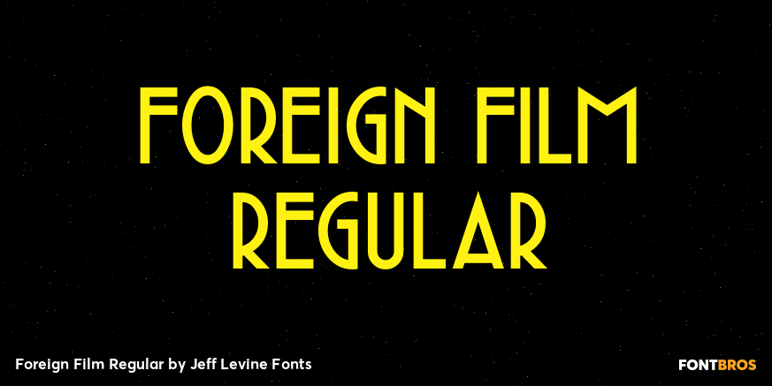 Foreign Film Regular Poster