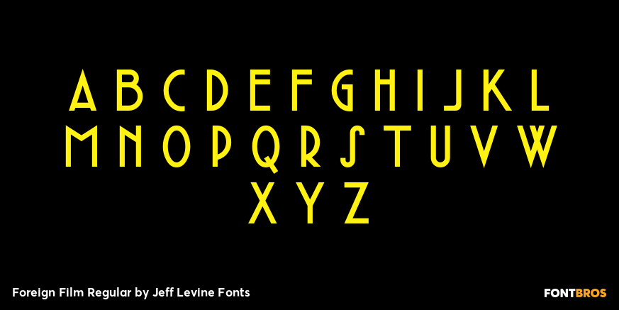 Foreign Film Regular Font Poster #2