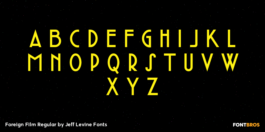 Foreign Film Regular Font Poster #3