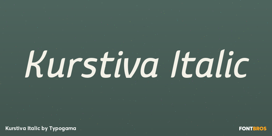 Kurstiva Italic Poster