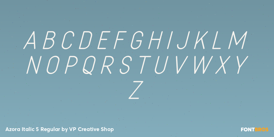 Azora Italic 5 Regular Font Poster #2