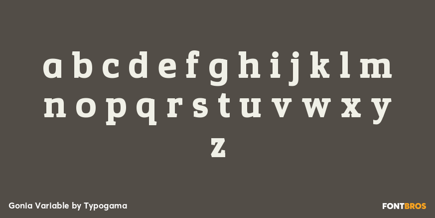 Gonia Variable Font Poster #3