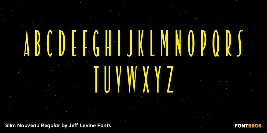 Slim Nouveau Regular Font Poster #3