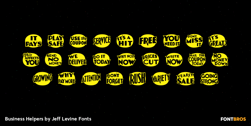 Business Helpers Font Poster #2