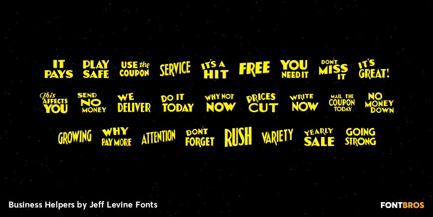 Business Helpers Font Poster #3