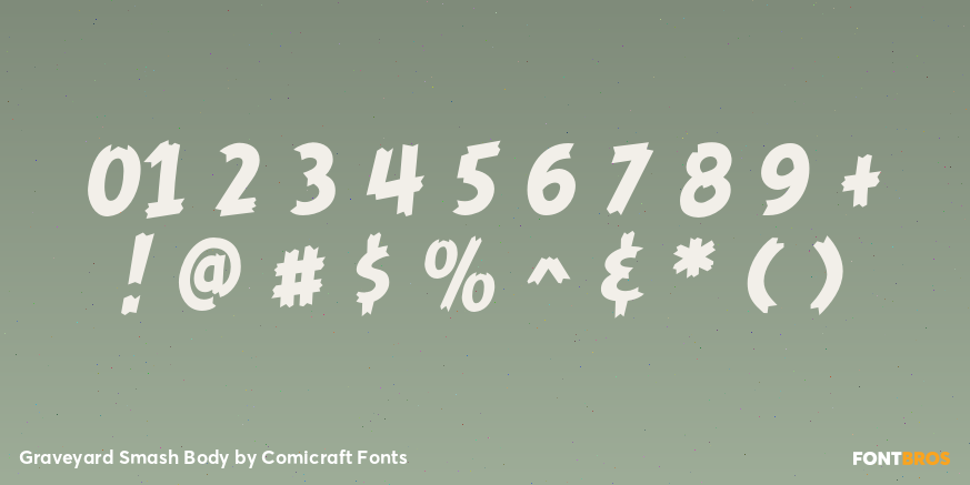 Graveyard Smash Body Font Poster #1