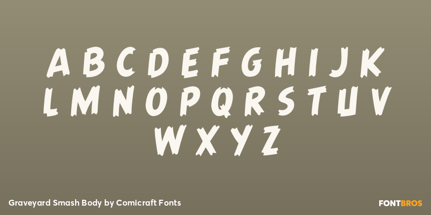 Graveyard Smash Body Font Poster #1