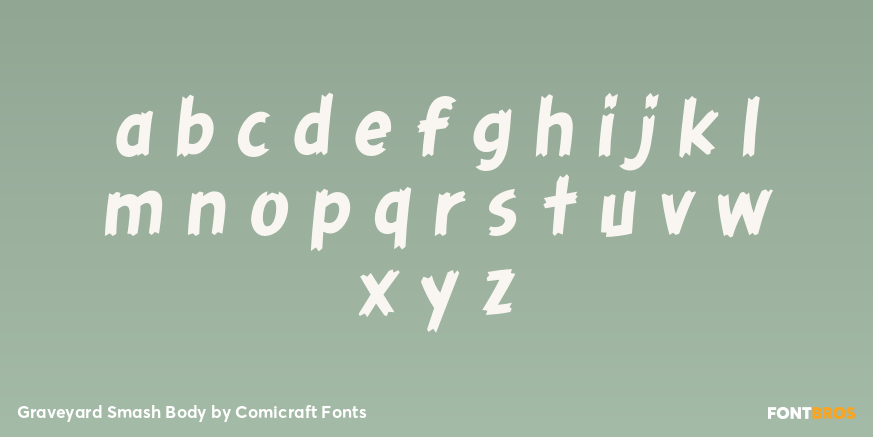 Graveyard Smash Body Font Poster #1