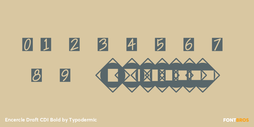 Encercle Draft CDI Bold Font Poster #1