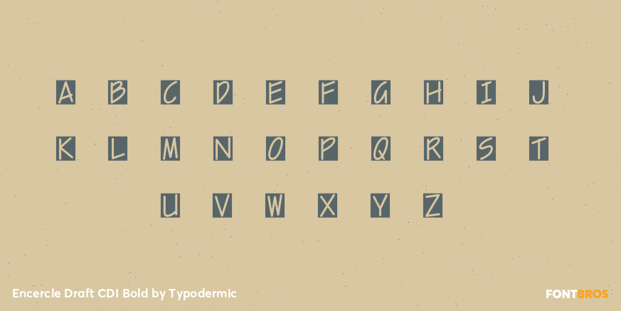 Encercle Draft CDI Bold Font Poster #2