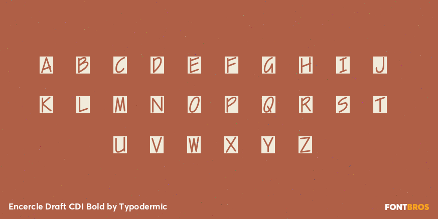 Encercle Draft CDI Bold Font Poster #3