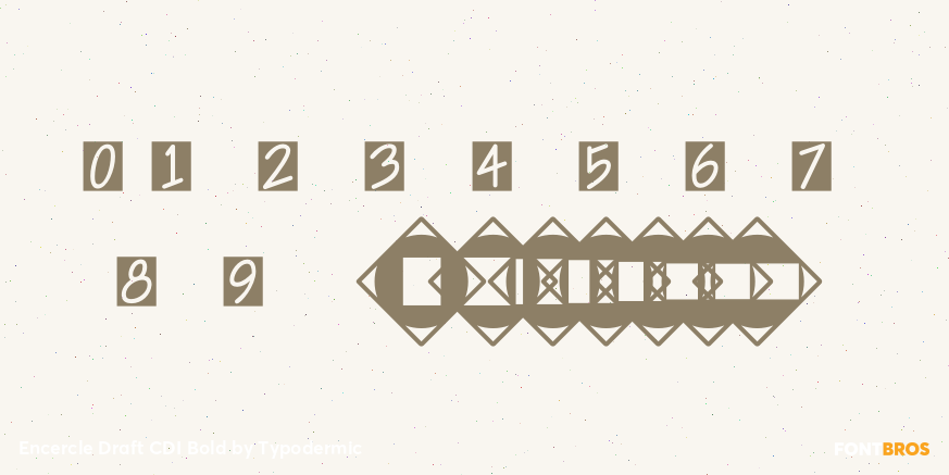 Encercle Draft CDI Bold Font Poster #4