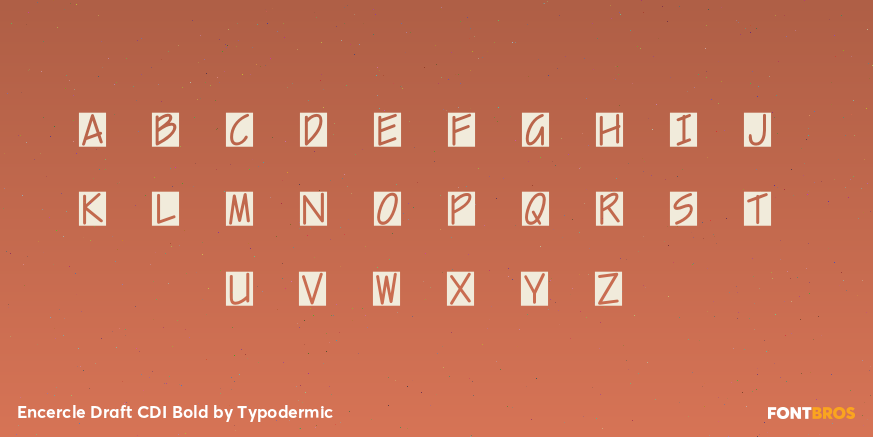 Encercle Draft CDI Bold Font Poster #1