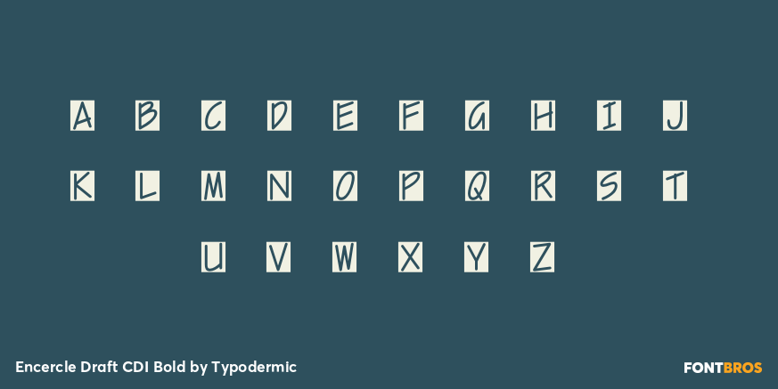 Encercle Draft CDI Bold Font Poster #1