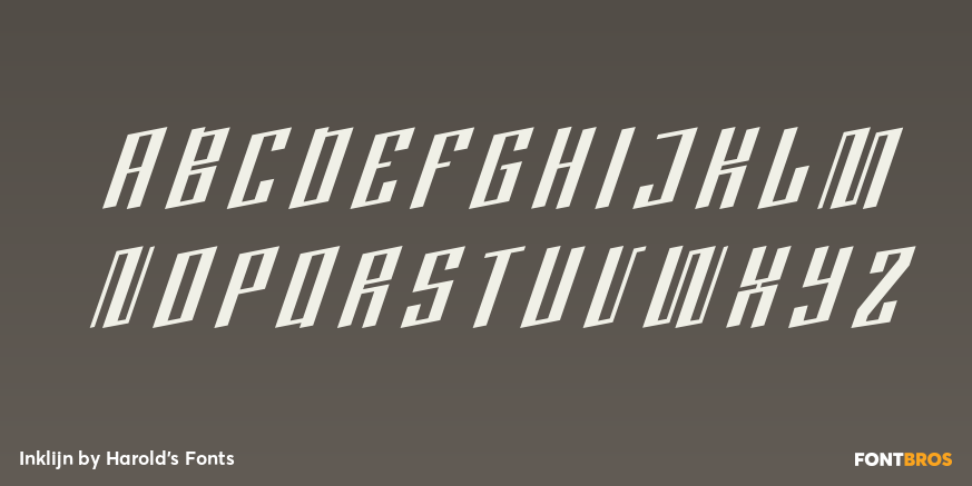 Inklijn Font Poster #2