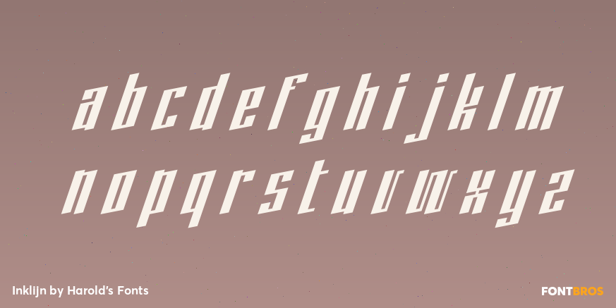 Inklijn Font Poster #3