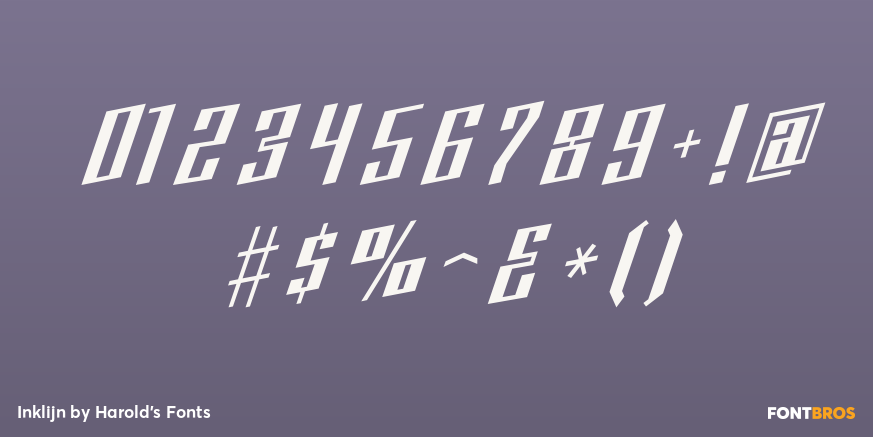 Inklijn Font Poster #4