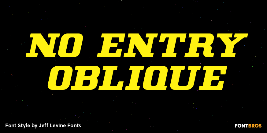 No Entry Oblique Poster