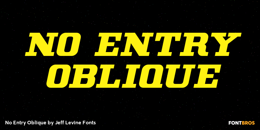 No Entry Oblique Poster