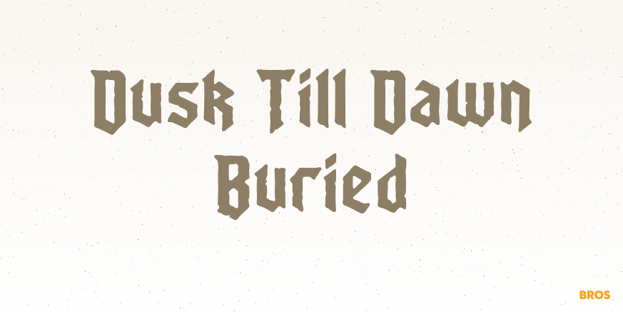 Dusk Till Dawn Buried Poster
