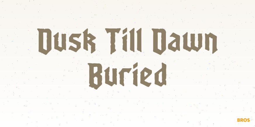 Dusk Till Dawn Buried Poster